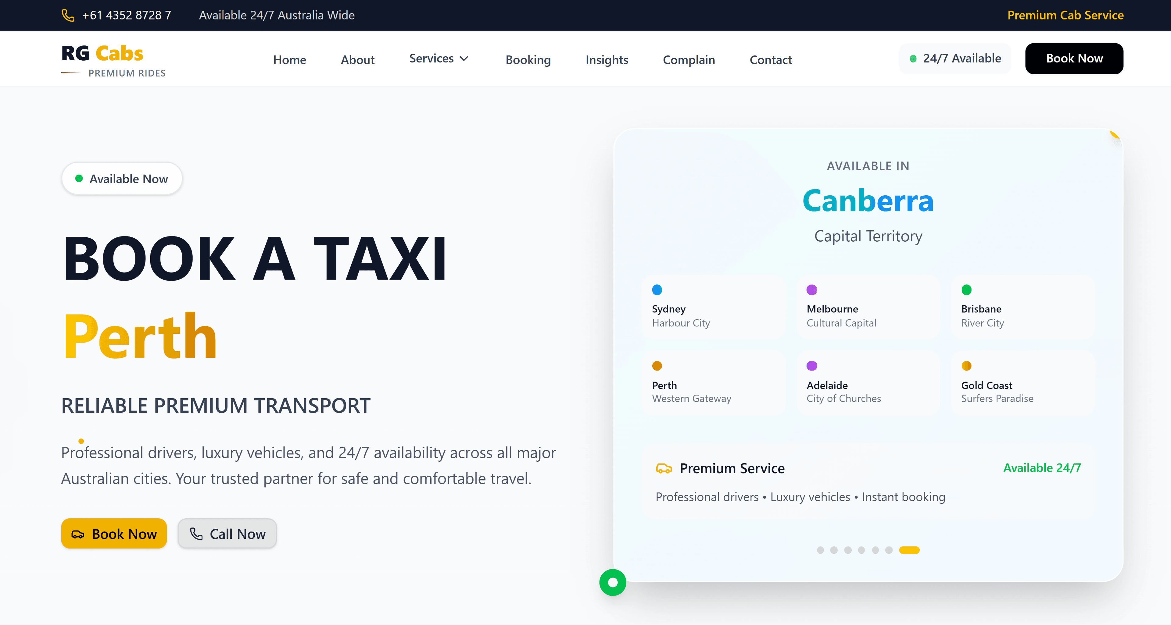 RG Cabs Perth